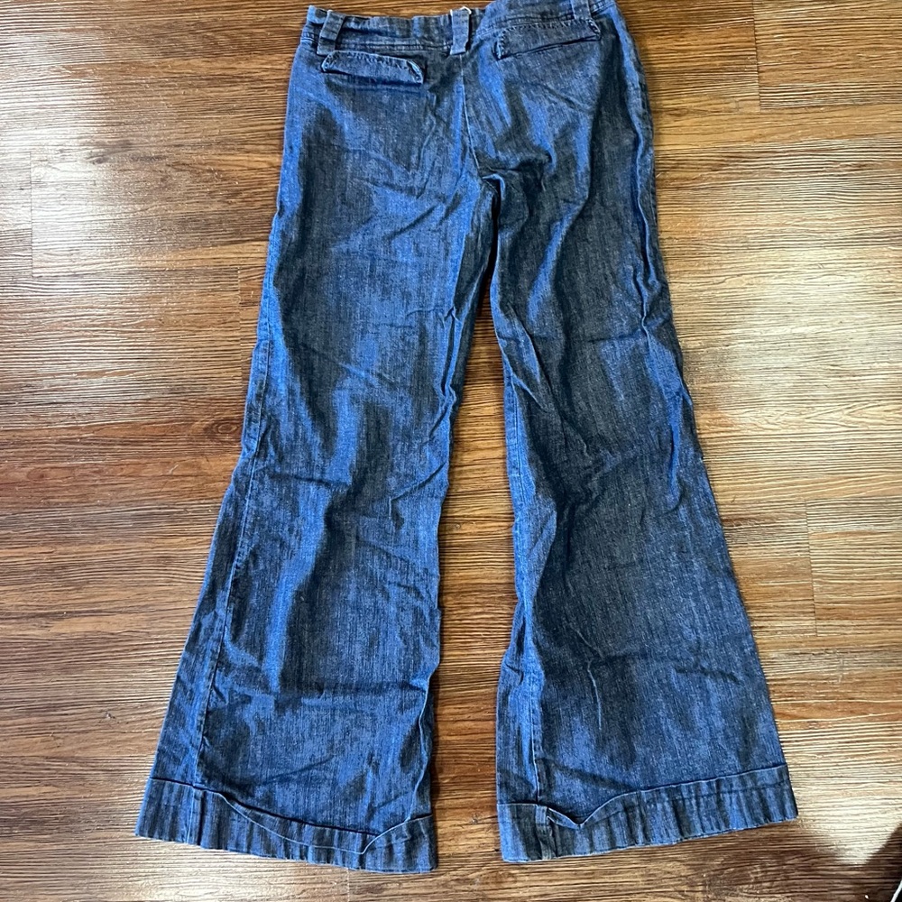 Wide leg button down jeans from American Rag Cie, size 5 - Picture 2 of 8